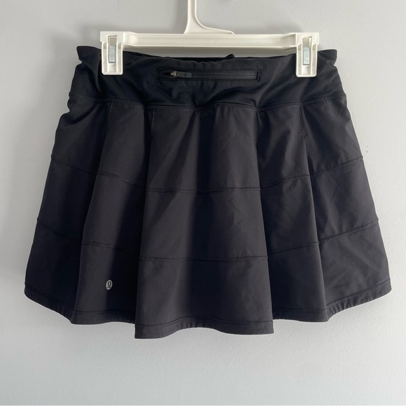 🍋Lululemon Pace Rival Mid-Rise Skirt Long Size 6 in Black - Picture 11 of 13